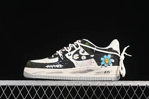 All categories Nk Air Force 1 Air Force series Nk Air Force 1 Low Nike Air Force 1'07 Low "Blue Daisy" Hand-painted graffiti Blue Daisy Air Force 1 low-top casual sports sneakers BD7007-333